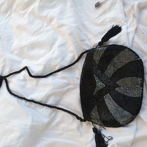 Bugle beaded evening bag
